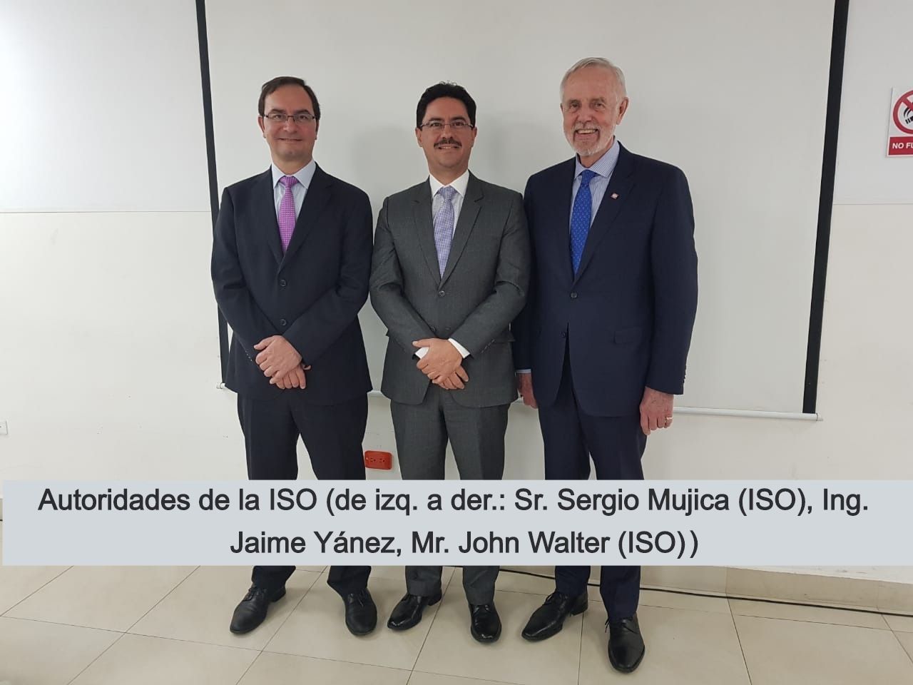 Visita del Presidente y Secretario general de la ISO(International ...